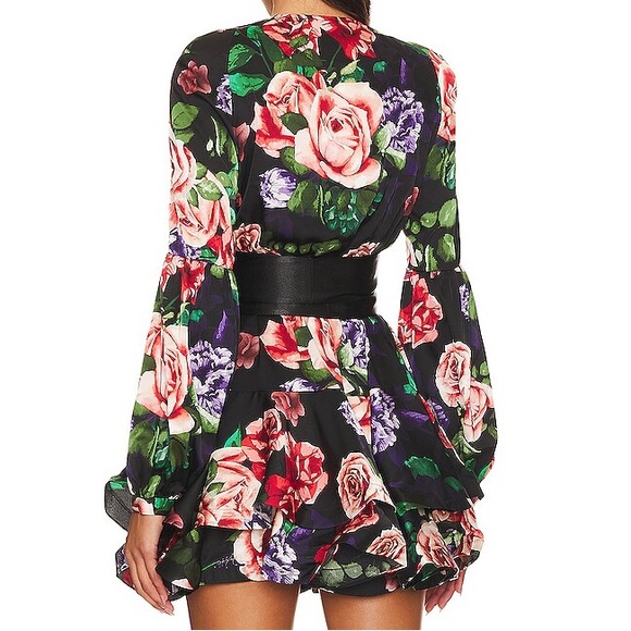 Bronx and Banco Bedouin Black Floral Minidress - Picture 2 of 5